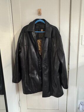 Black Leather Jacket - Andrew Marc NY